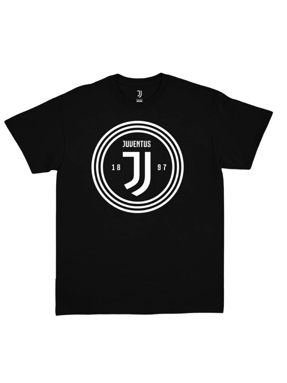 Juventus FC Black Logo Graphic T-Shirt Soccer Tee Youth Size Small